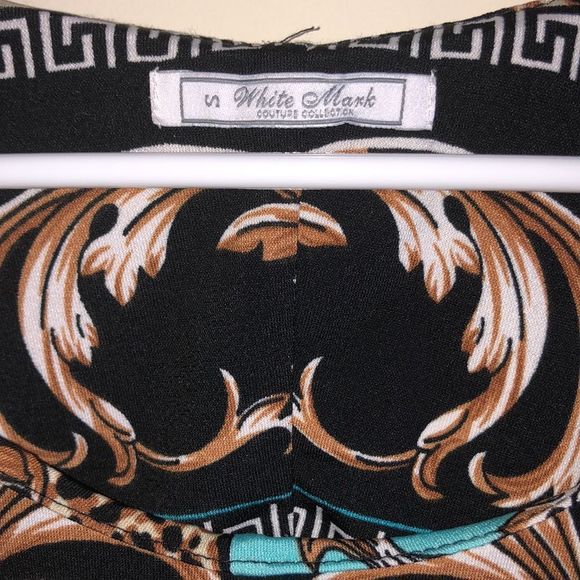 White Mark Dress Cheetah Print, Aquamarine, Black, and Gold✨ - Picture 2 of 5